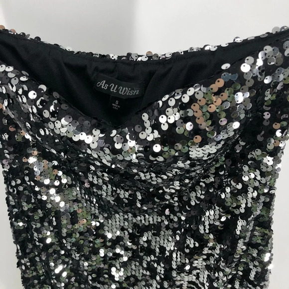 As u Wish small strapless sequin dress - Picture 3 of 5